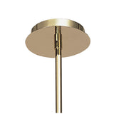 Dali 58cm Telescopic 4 Light Chandelier/Semi-Flush - Polished Brass