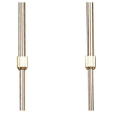 Dali Telescopic 4 Light Suspension Light/Semi-Flush - Polished Brass