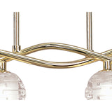 Dali Telescopic 4 Light Suspension Light/Semi-Flush - Polished Brass