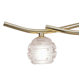 Dali Telescopic 4 Light Suspension Light/Semi-Flush - Polished Brass