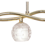 Dali Telescopic 4 Light Suspension Light/Semi-Flush - Polished Brass