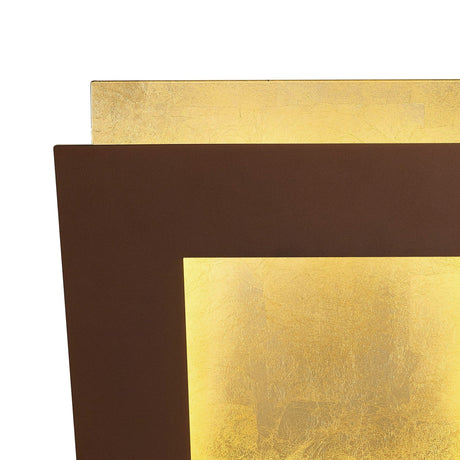 Dalia 40cm LED Wall Light 40W 3000K - Gold/Rust Brown