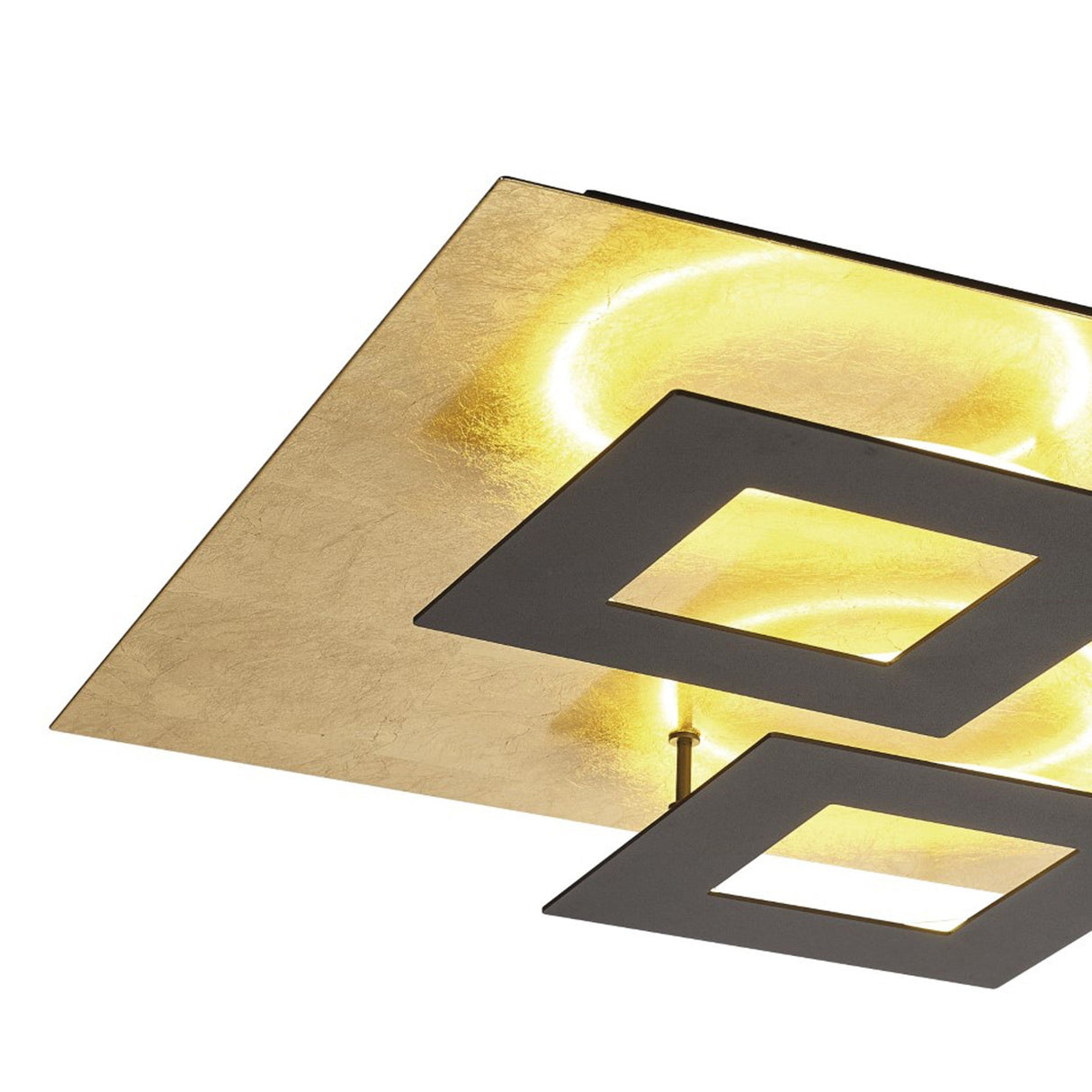 Dalia Flush Ceiling Light LED 3000K 48W - Gold/Black