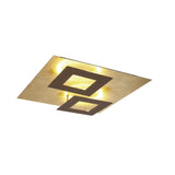 Dalia Flush Ceiling Light LED 3000K 48W - Gold/Rust Brown