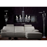 Danya 69cm Round 8 Light Crystal Chandelier - Polished Chrome