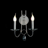 Danya 2 Light Crystal Wall Light - Polished Chrome