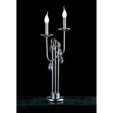 Danya 2 Light Crystal Table Lamp - Polished Chrome