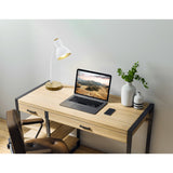 Dasessa Table Lamp - White & Brown