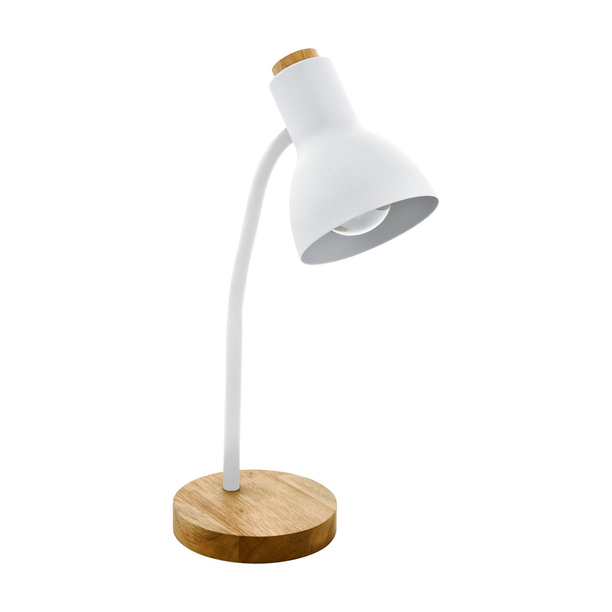 Dasessa Table Lamp - White & Brown