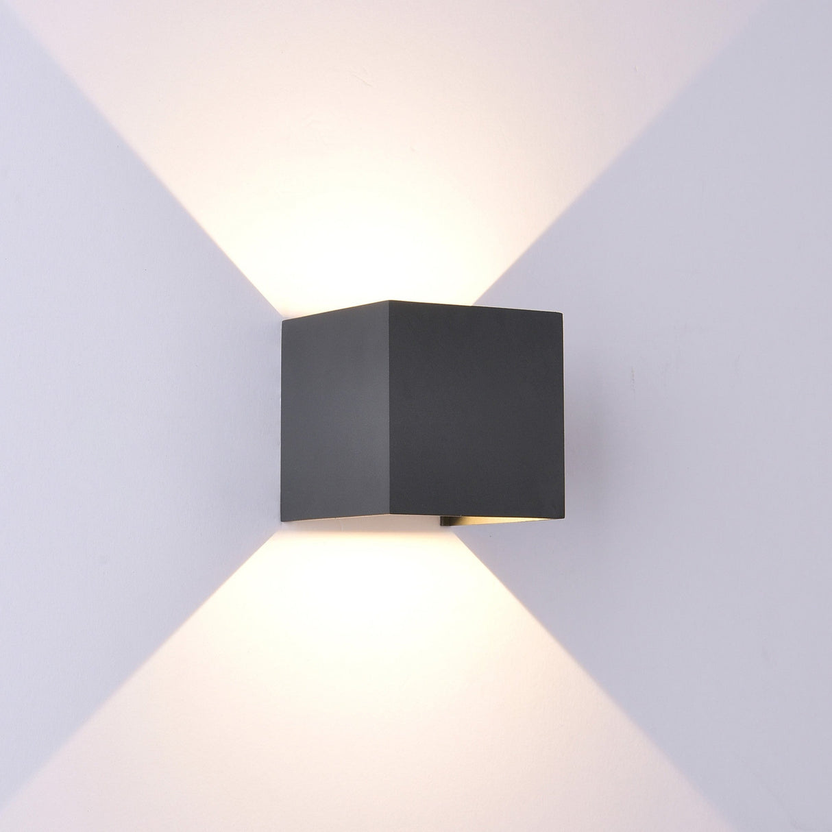 Davos Square Outdoor LED Wall Light 6W 3000K - Anthracite