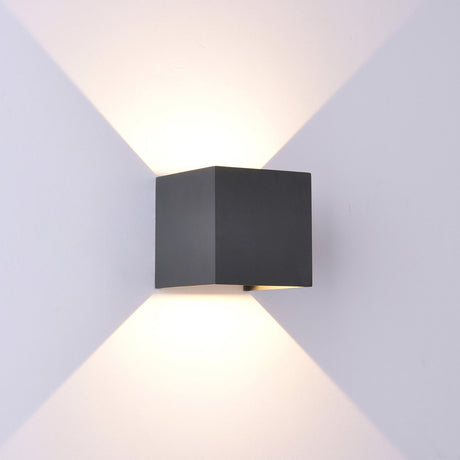 Davos Square Outdoor LED Wall Light 6W 3000K - Anthracite