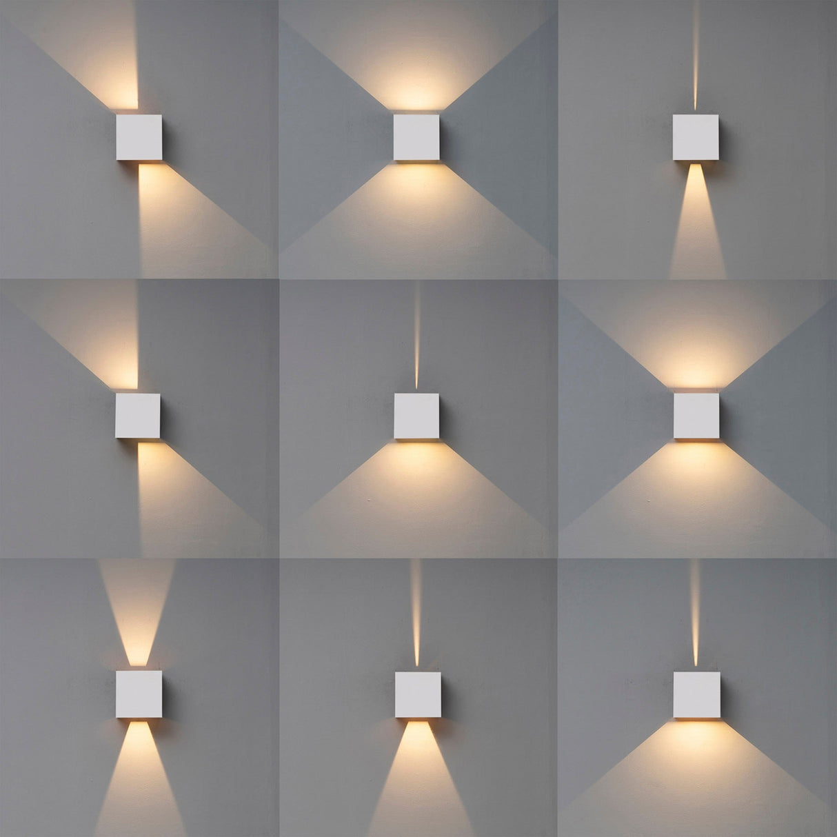 Davos Square Outdoor LED Wall Light 6W 3000K - White