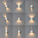 Davos Square Outdoor LED Wall Light 6W 3000K - White