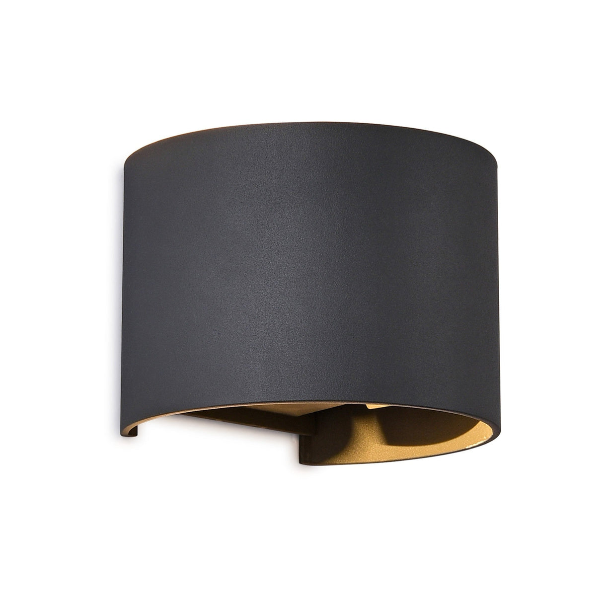 Davos Round Outdoor LED Wall Light 6W 3000K - Anthracite