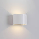 Davos Round Outdoor LED Wall Light 6W 3000K - White