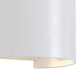 Davos Round Outdoor LED Wall Light 6W 3000K - White