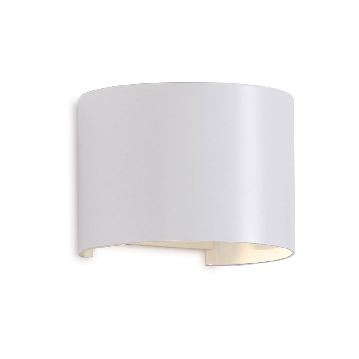 Davos Round Outdoor LED Wall Light 6W 3000K - White