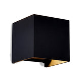 Davos Square Outdoor LED Wall Light 6W 3000K - Black