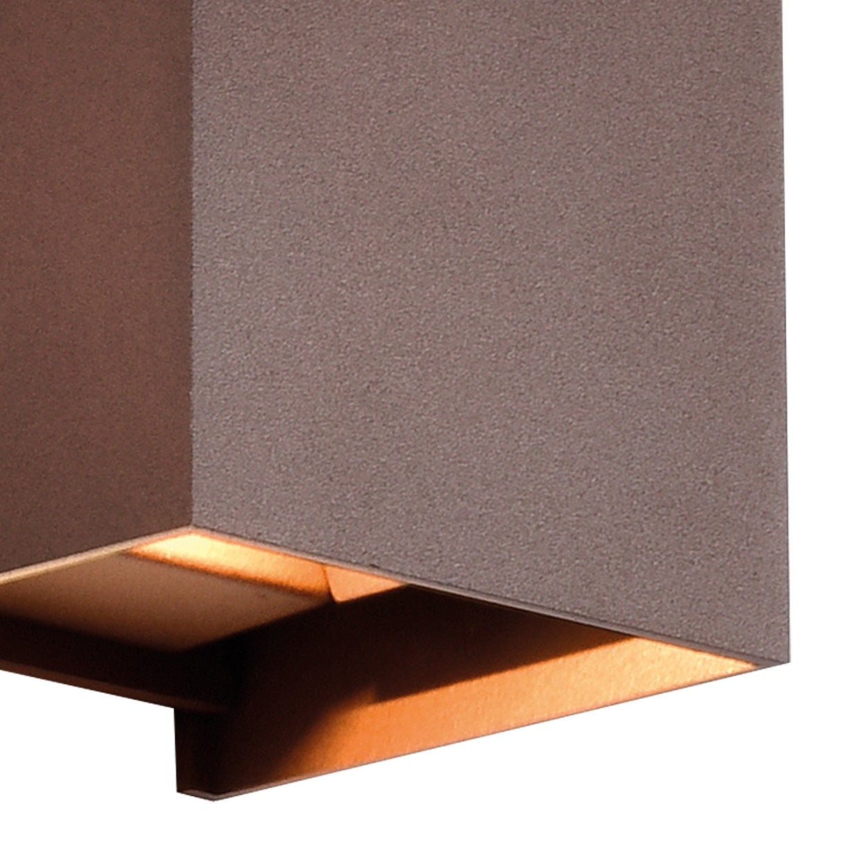 Davos Square Outdoor LED Wall Light 6W 3000K - Brown
