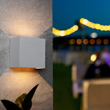 Davos Outdoor LED Wall Light 10W 3000K - Sand White
