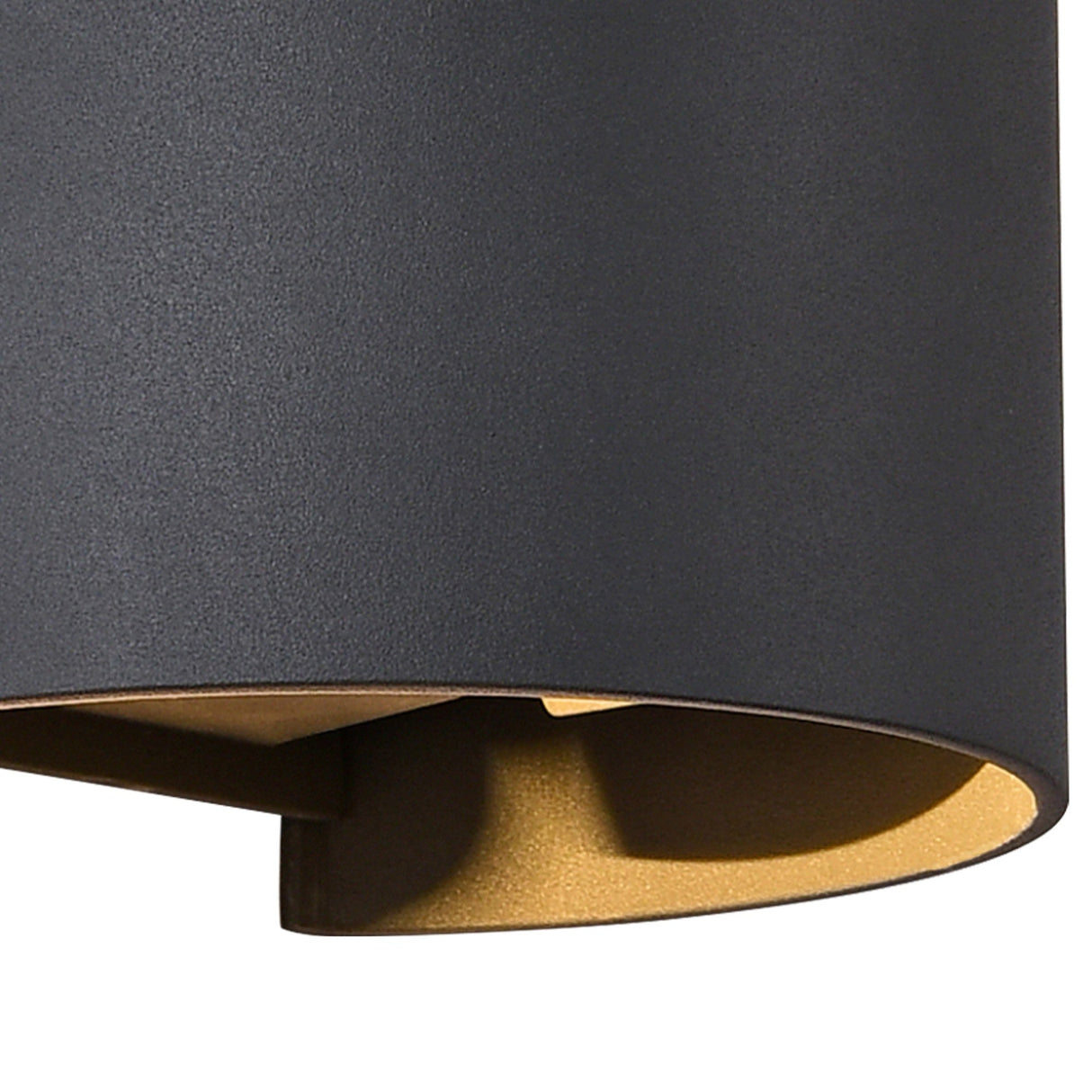 Davos Round Outdoor LED Wall Light 6W 4000K - Anthracite