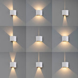 Davos Round Outdoor LED Wall Light 6W 4000K - White