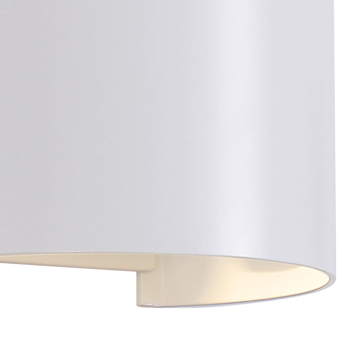 Davos Round Outdoor LED Wall Light 6W 4000K - White