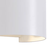 Davos Round Outdoor LED Wall Light 6W 4000K - White
