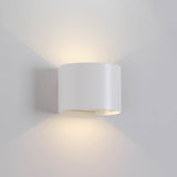 Davos Round Outdoor LED Wall Light 6W 4000K - White