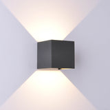 Davos Square Outdoor LED Wall Light 6W 4000K - Anthracite