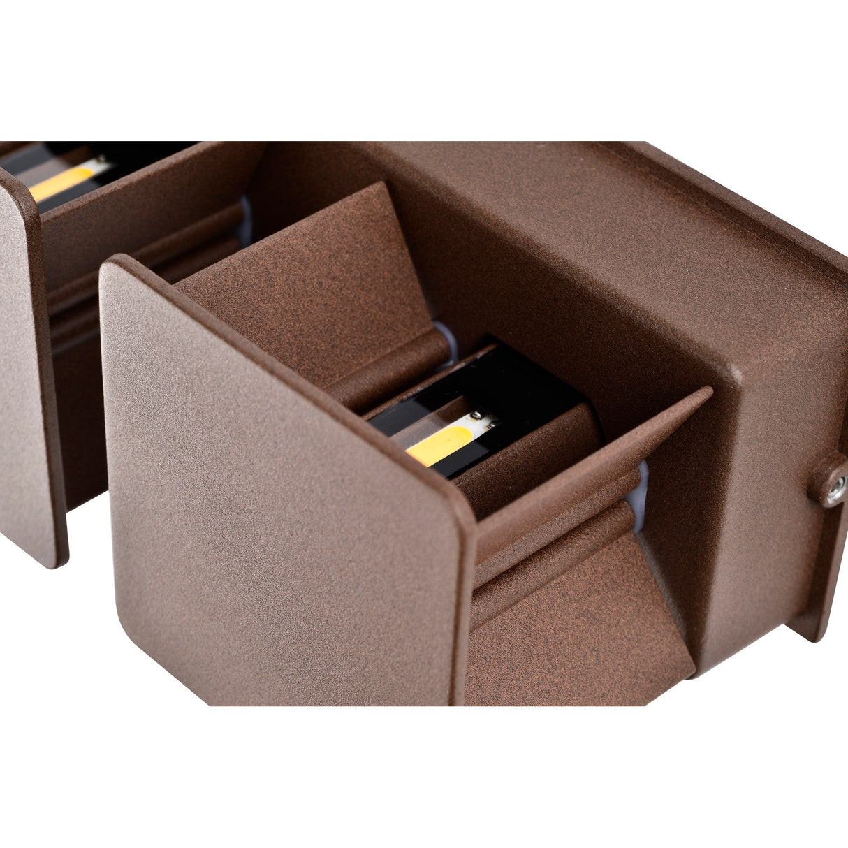 Davos Outdoor LED Wall Lamp 6W 4000K - Rust Brown