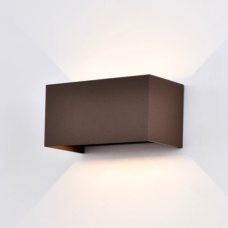 Davos Outdoor LED Wall Lamp 6W 4000K - Rust Brown