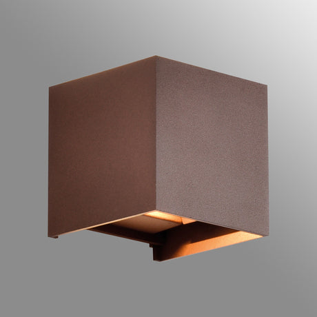 Davos Dimmable Outdoor LED Wall Light 6W 2700K - Brown