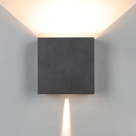 Davos Outdoor LED Wall Light 10W 3000K - Sand Black
