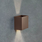Davos Outdoor LED Wall Light 10W 3000K - Rust Brown