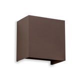 Davos Outdoor LED Wall Light 10W 3000K - Rust Brown