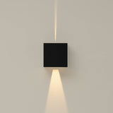 Davos Outdoor LED Wall Light 10W 4000K - Sand Black
