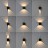 Davos Outdoor LED Wall Light 10W 4000K - Sand Black