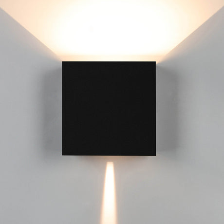 Davos Outdoor LED Wall Light 10W 4000K - Sand Black