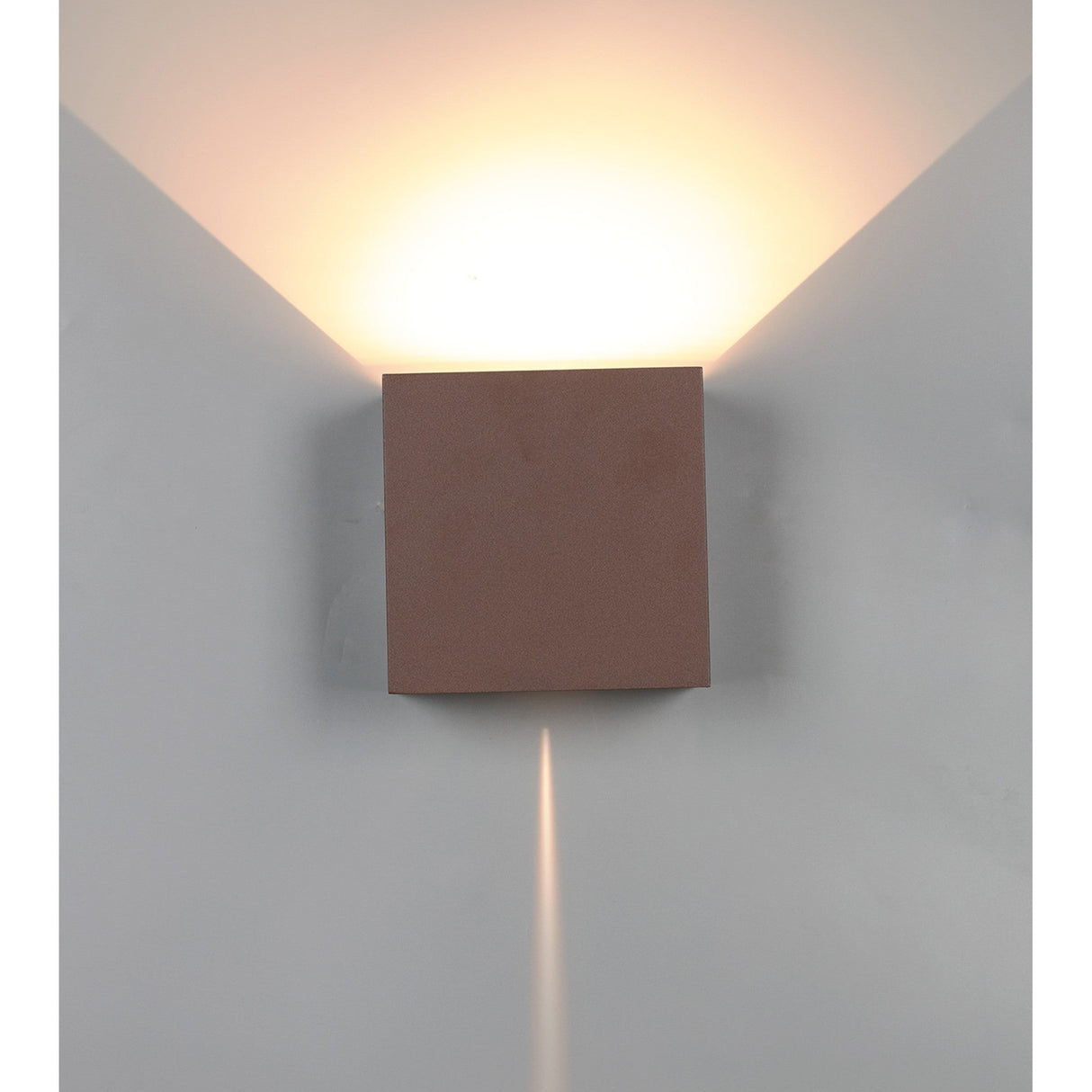 Davos Dimmable Outdoor LED Wall Light 10W 2700K - Brown