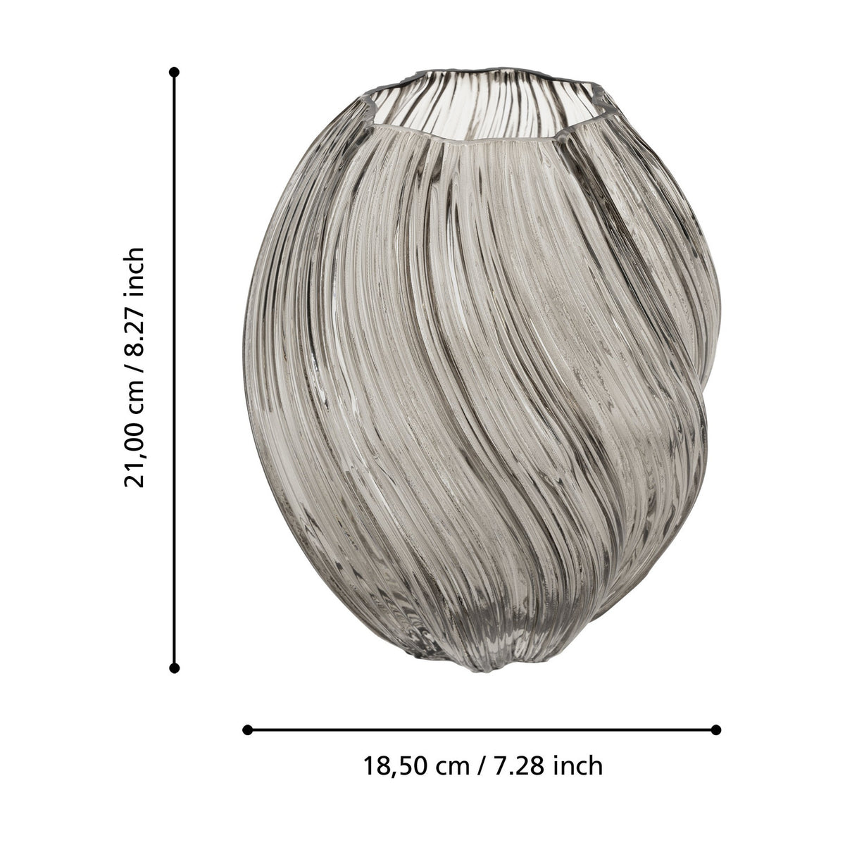 Debepare Glass Vase 21cm