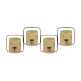 Dehak Metal Wall Candle Holder 34.5cm - Black & Gold