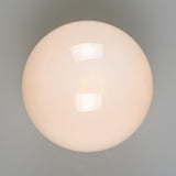 Deniz Glass Globe Flush Ceiling Light IP44 - 30cm