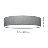 Dernessa 3 Light Flush Ceiling Light - Grey