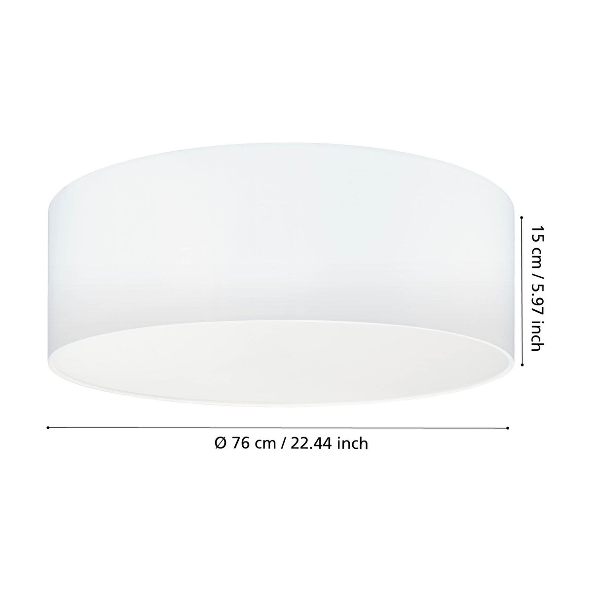 Dernessa 5 Light Flush Ceiling Light - White