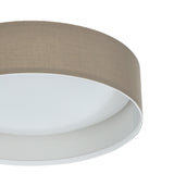 Dernessa LED Flush Ceiling Light - Taupe