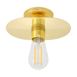 Desaris Brass Semi Flush Ceiling Light