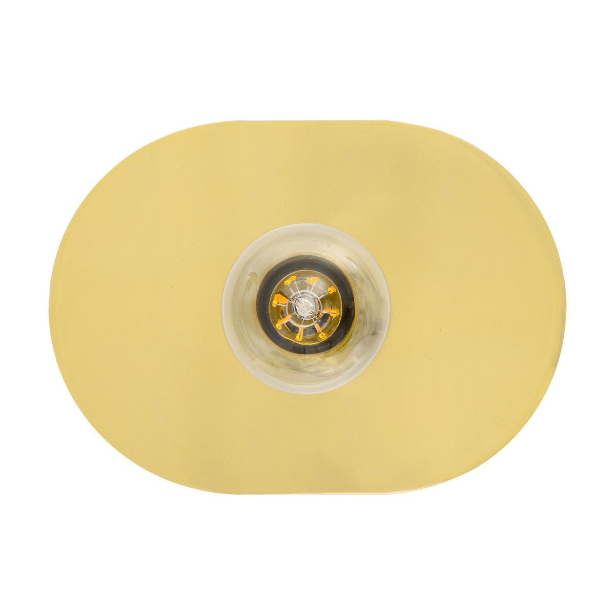 Desaris Brass Semi Flush Ceiling Light