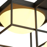 Desigual 5 Light Semi-Flush Ceiling Light - Matt Black