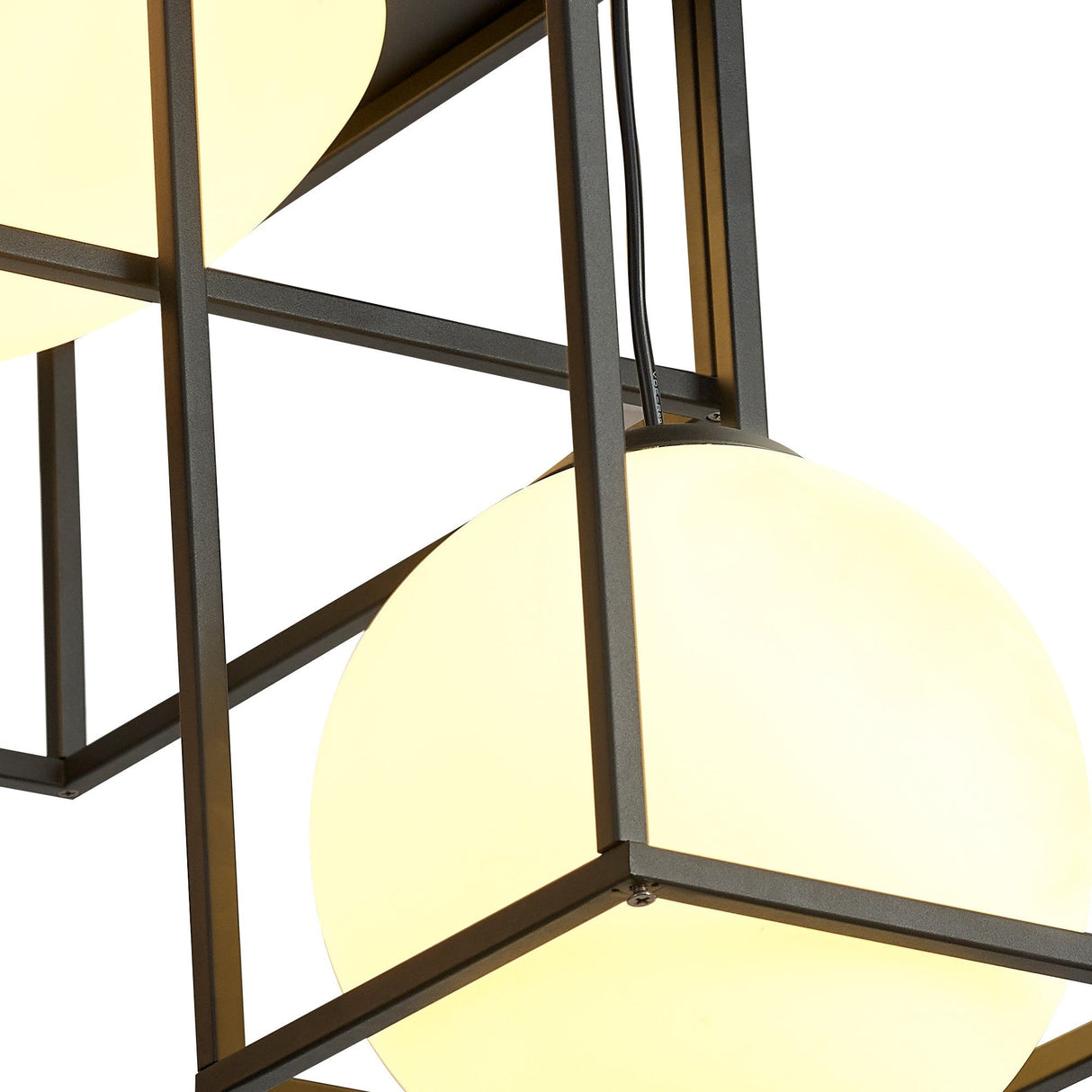 Desigual 5 Light Semi-Flush Ceiling Light - Matt Black